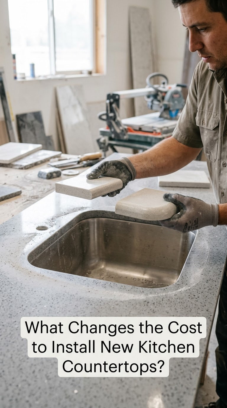 What Changes the Cost to Install New Kitchen Countertops?