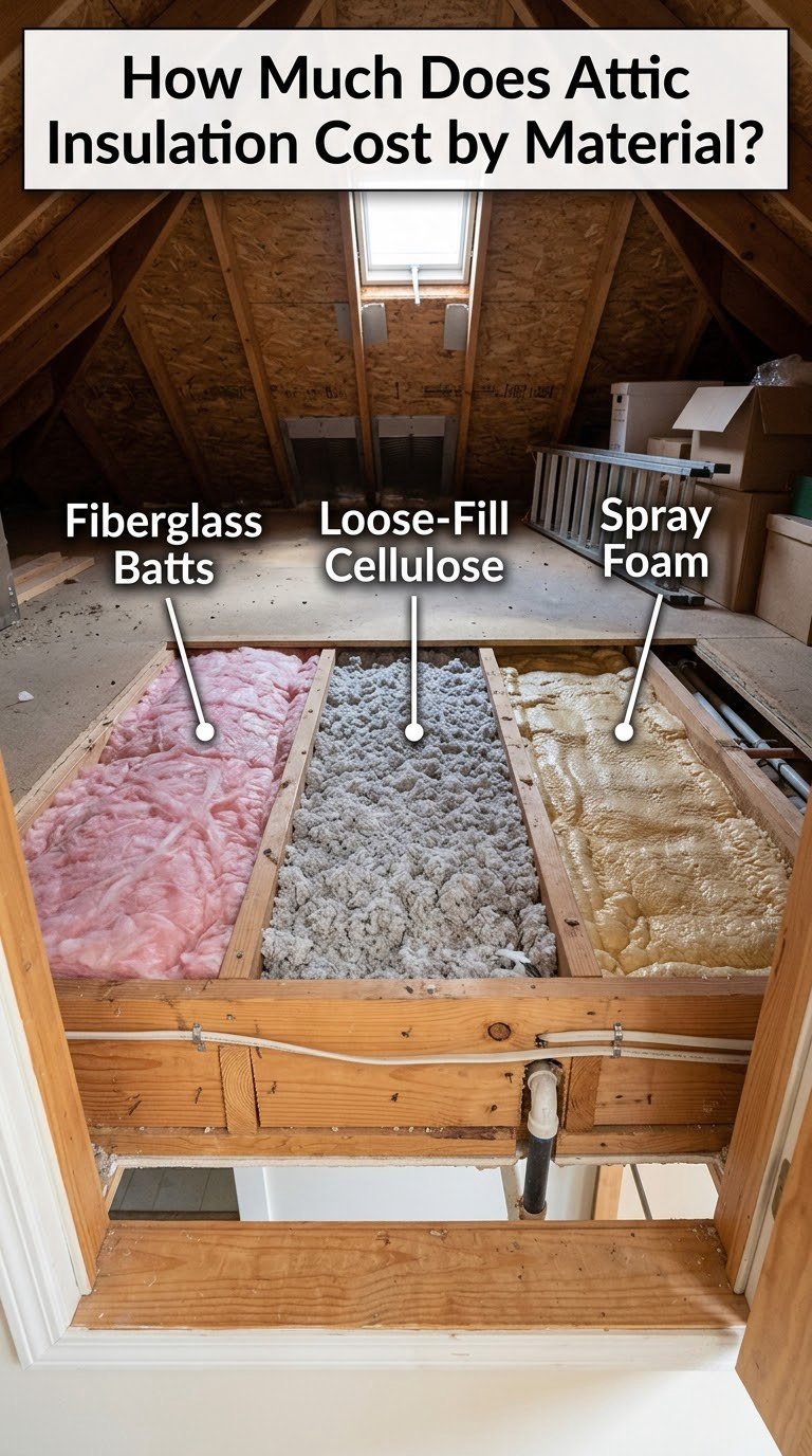 How Much Does Attic Insulation Cost by Material?