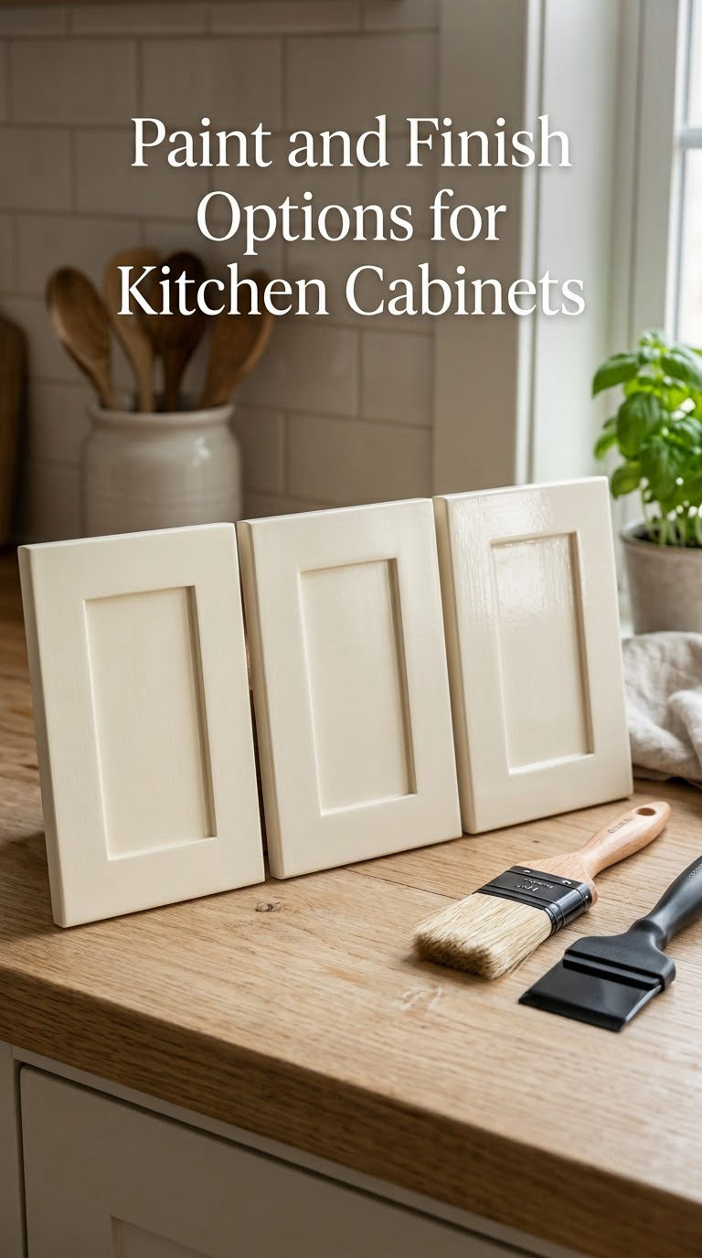 Paint and Finish Options for Kitchen Cabinets