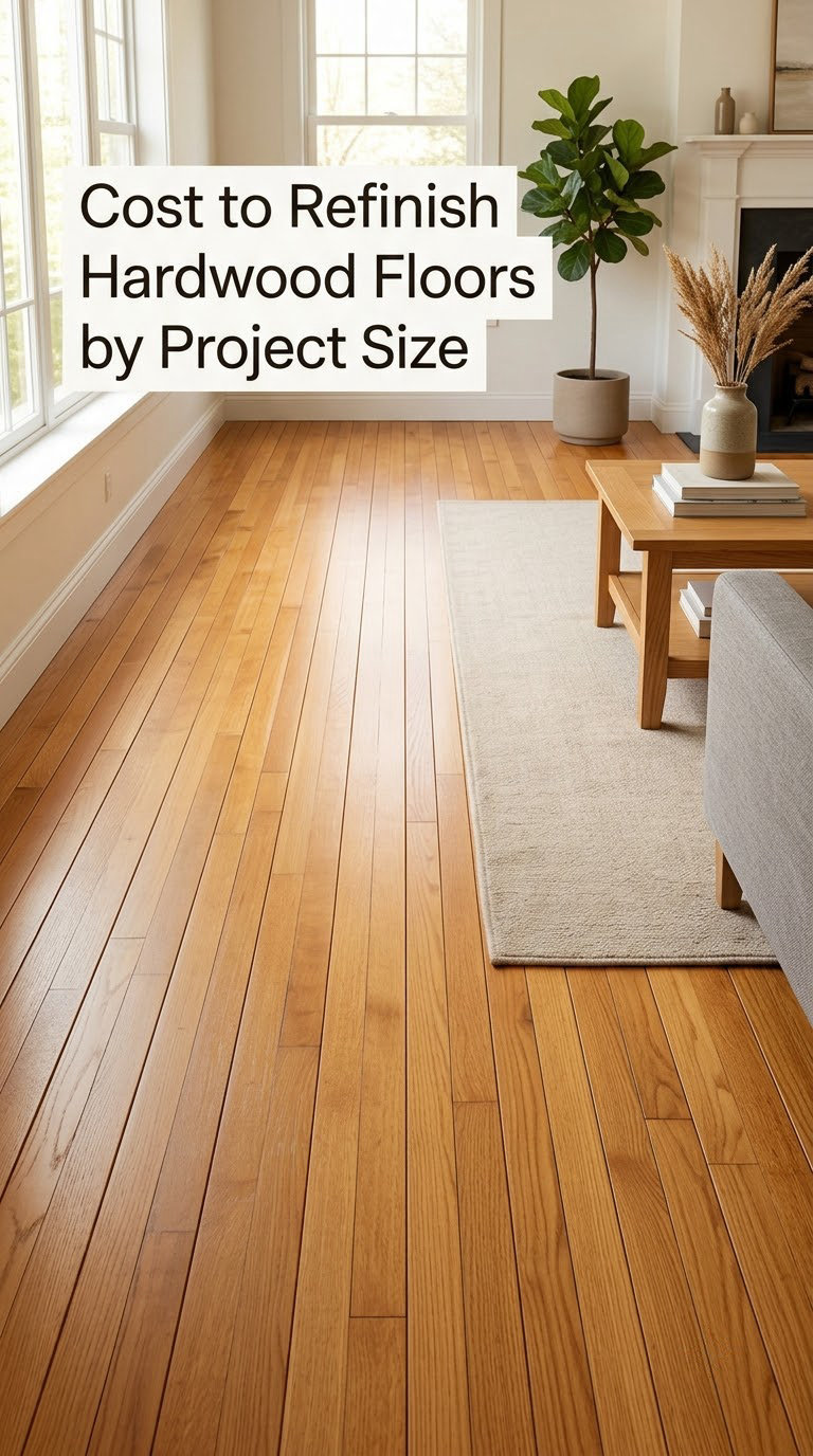 Cost to Refinish Hardwood Floors by Project Size