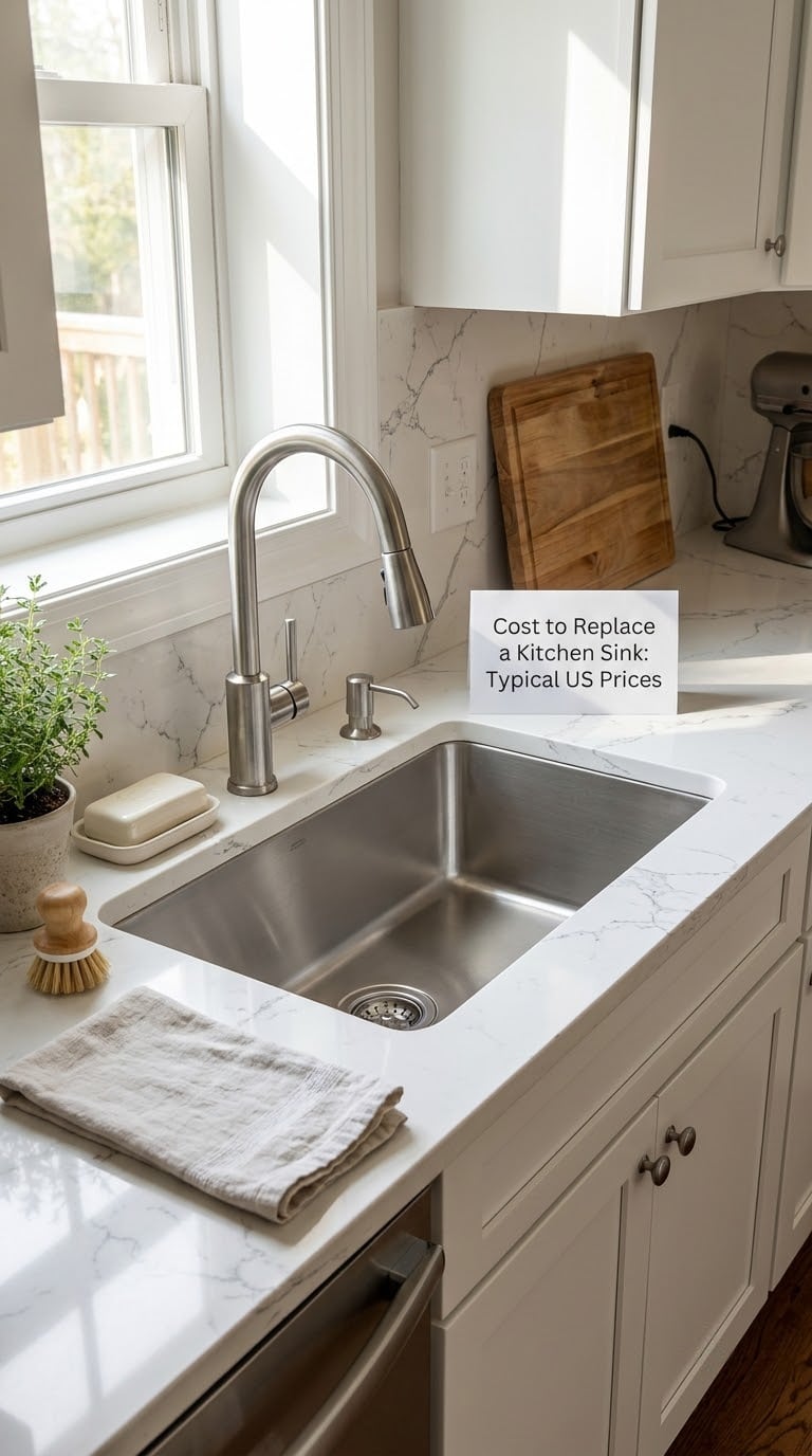 Cost to Replace a Kitchen Sink: Typical US Prices
