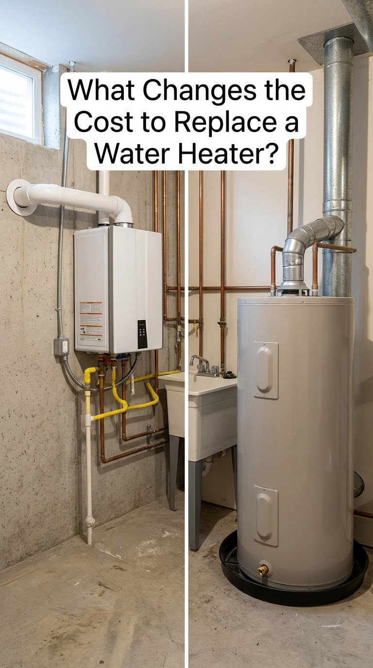 What Changes the Cost to Replace a Water Heater?
