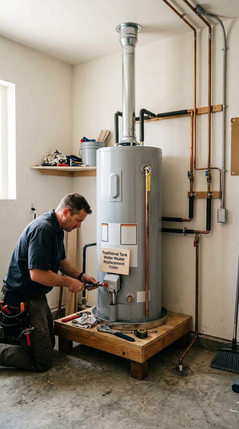 Traditional Tank Water Heater Replacement Costs