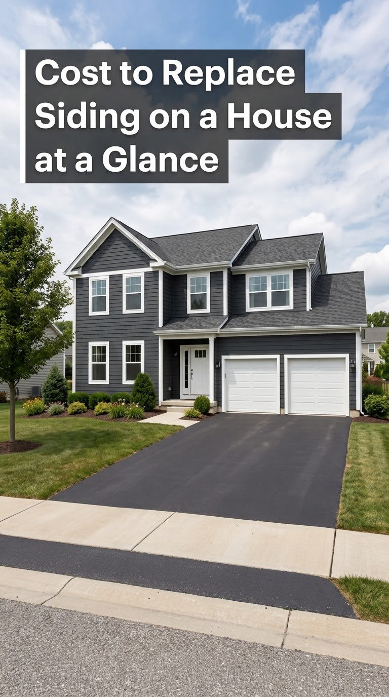 Cost to Replace Siding on a House at a Glance