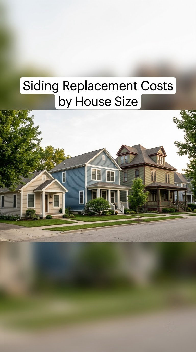 Siding Replacement Costs by House Size