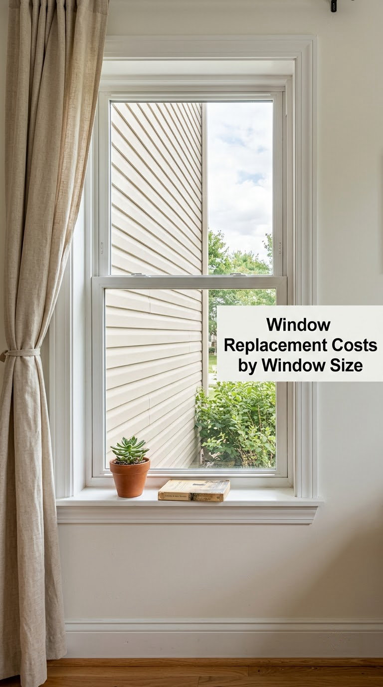 Window Replacement Costs by Window Size