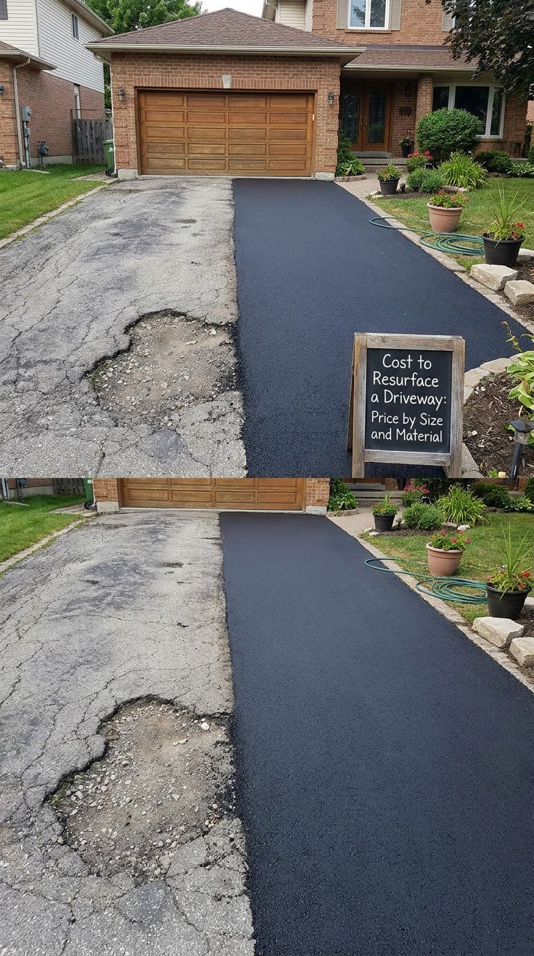 Cost to Resurface a Driveway: Price by Size and Material