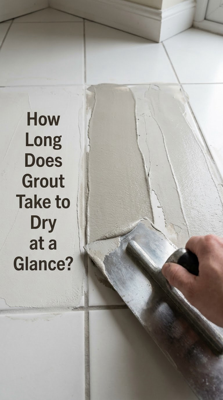 How Long Does Grout Take to Dry at a Glance?
