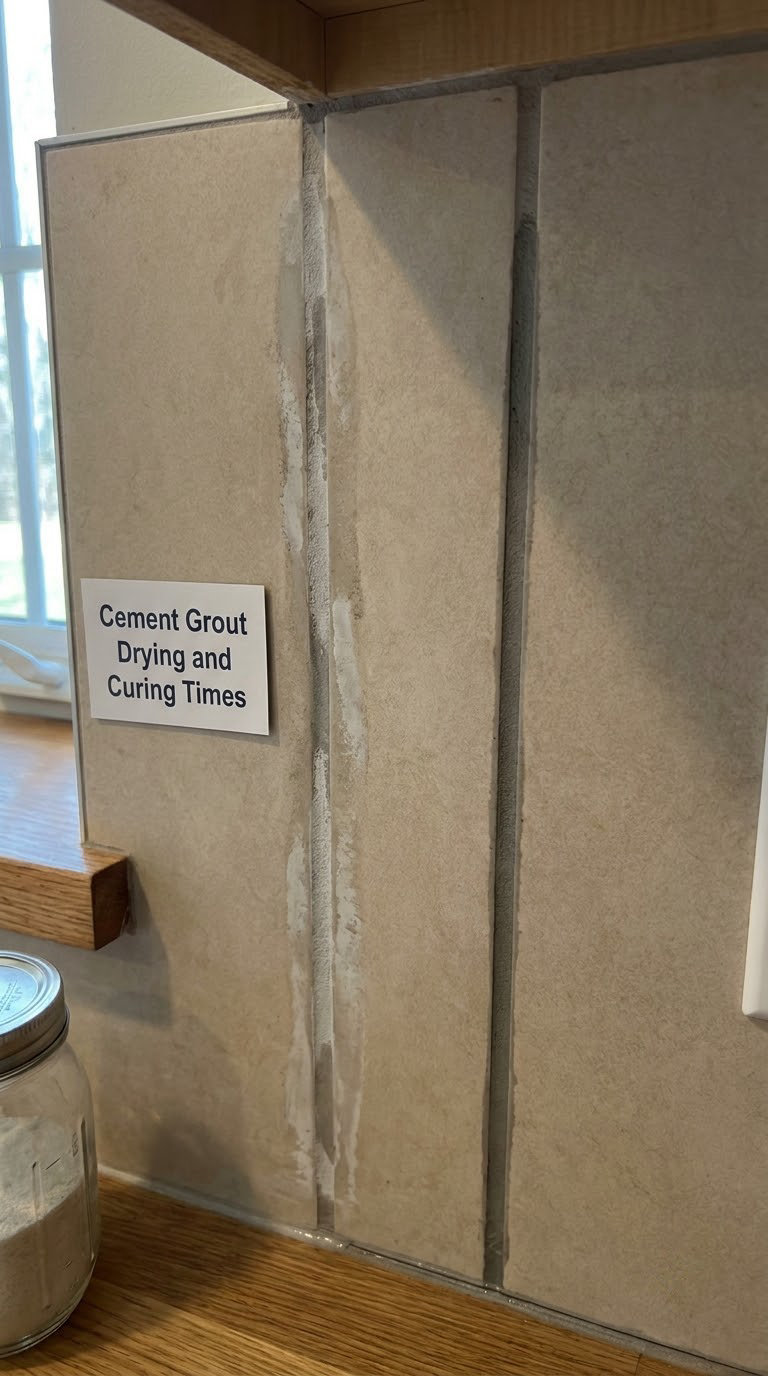 Cement Grout Drying and Curing Times