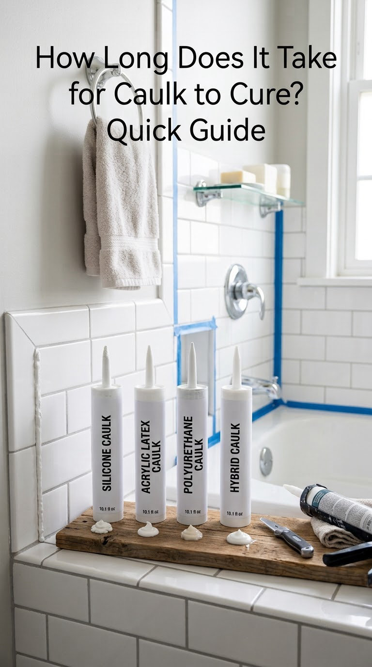 How Long Does It Take for Caulk to Cure? Quick Guide
