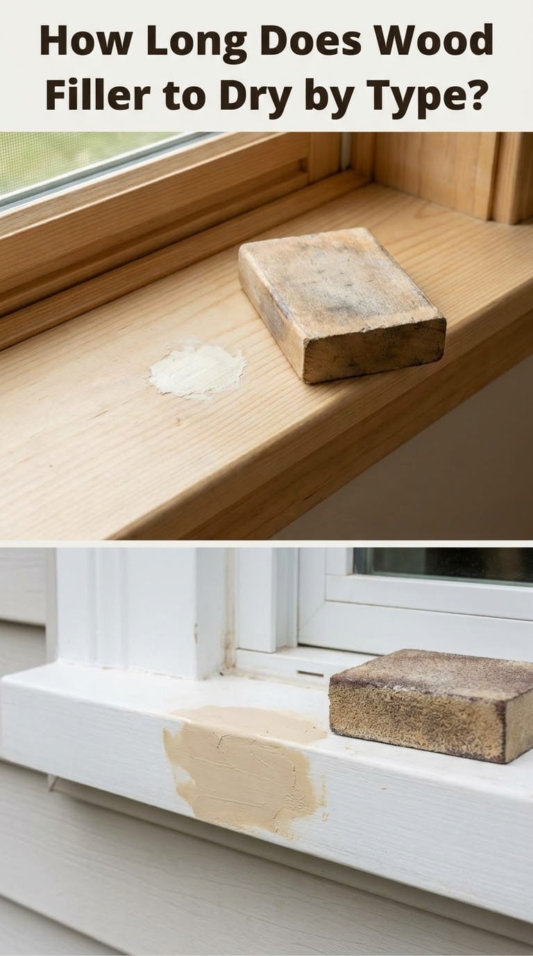 How Long Does Wood Filler to Dry by Type?