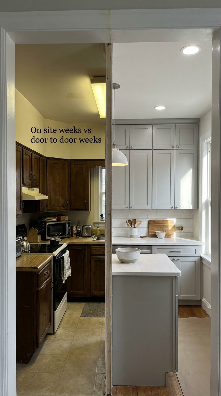 On site weeks vs door to door weeks