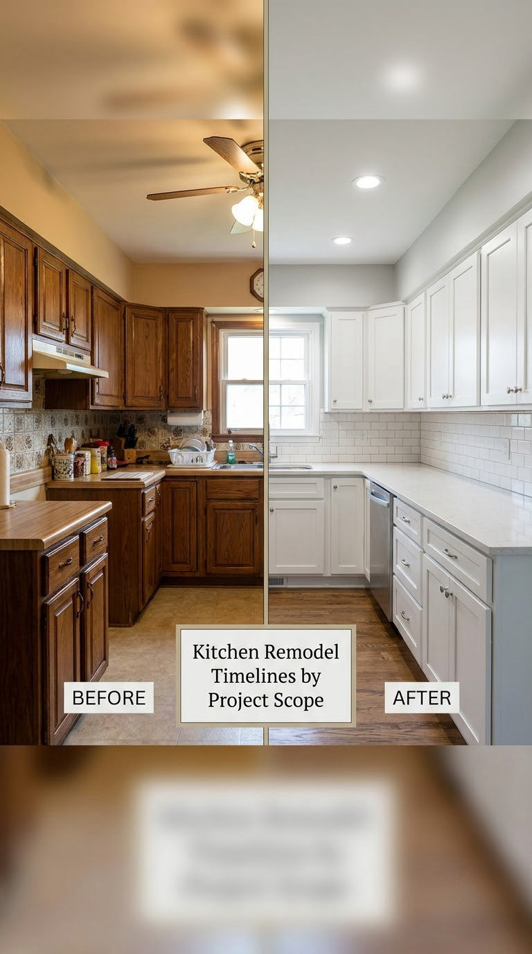 Kitchen Remodel Timelines by Project Scope