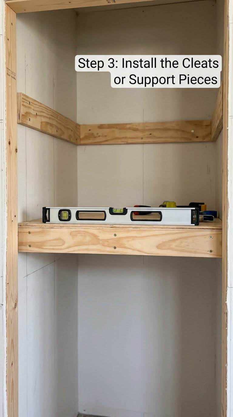 Step 3: Install the Cleats or Support Pieces