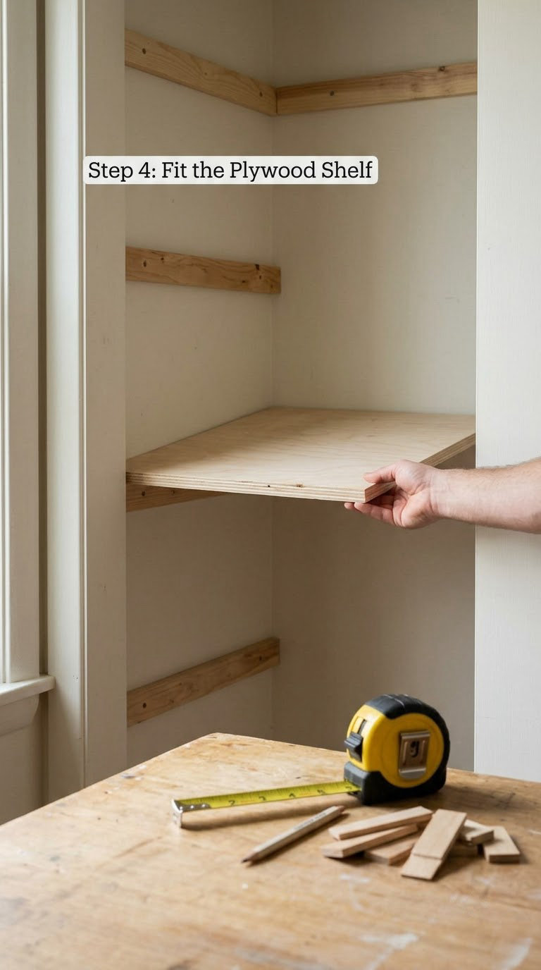Step 4: Fit the Plywood Shelf