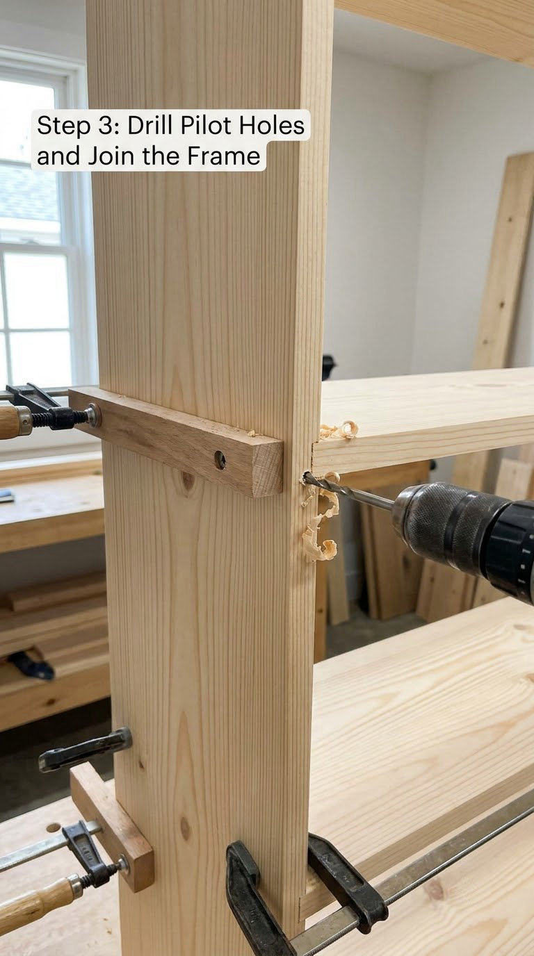 Step 3: Drill Pilot Holes and Join the Frame