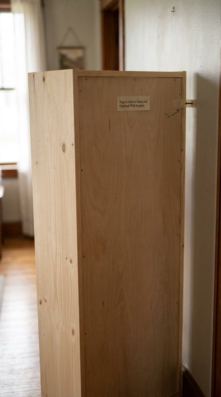 Step 4: Add the Back and Optional Wall Support