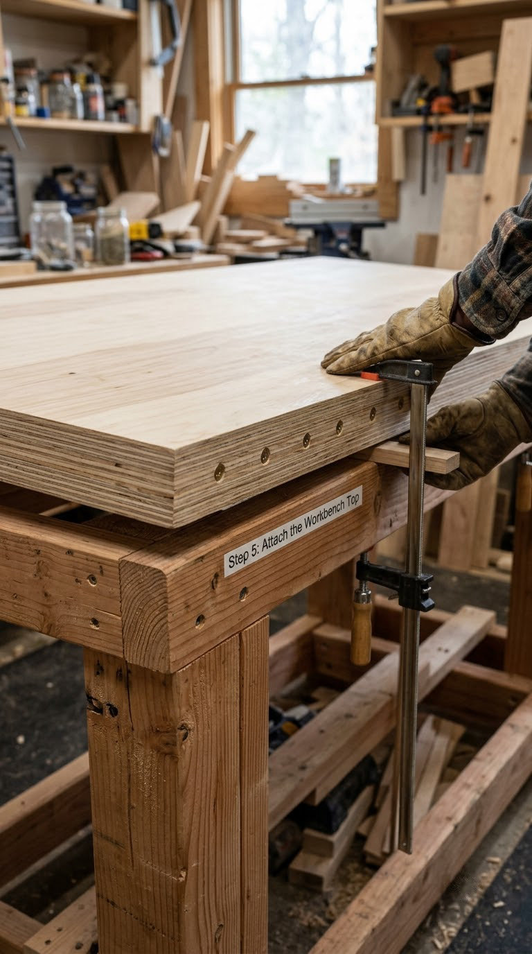 Step 5: Attach the Workbench Top
