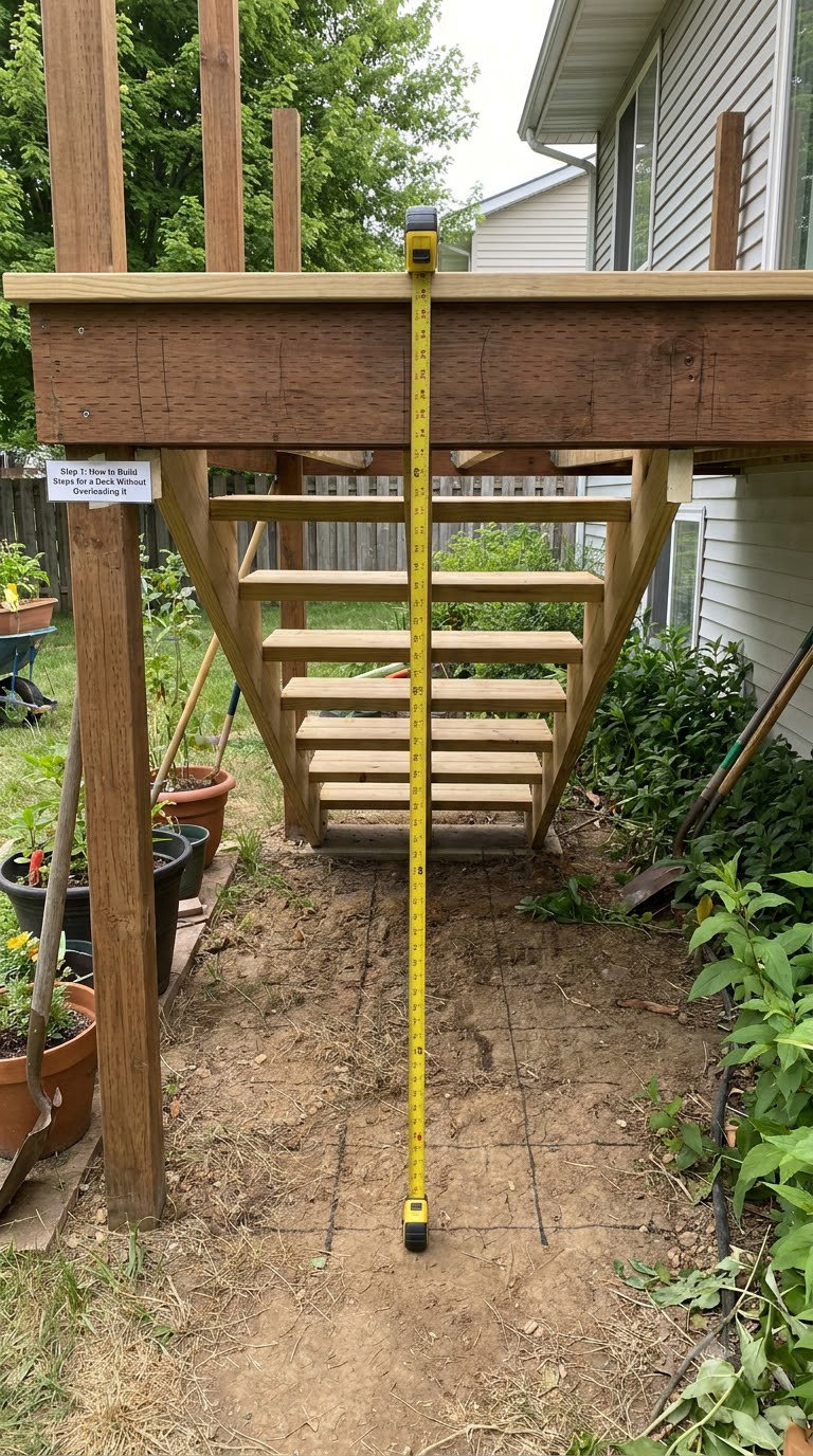 Step 1: How to Build Steps for a Deck Without Overloading It