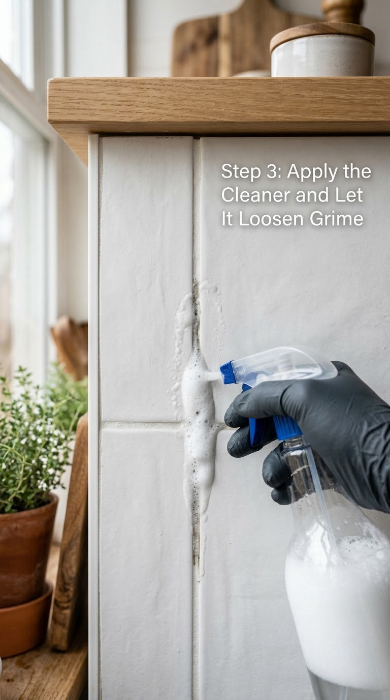 Step 3: Apply the Cleaner and Let It Loosen Grime