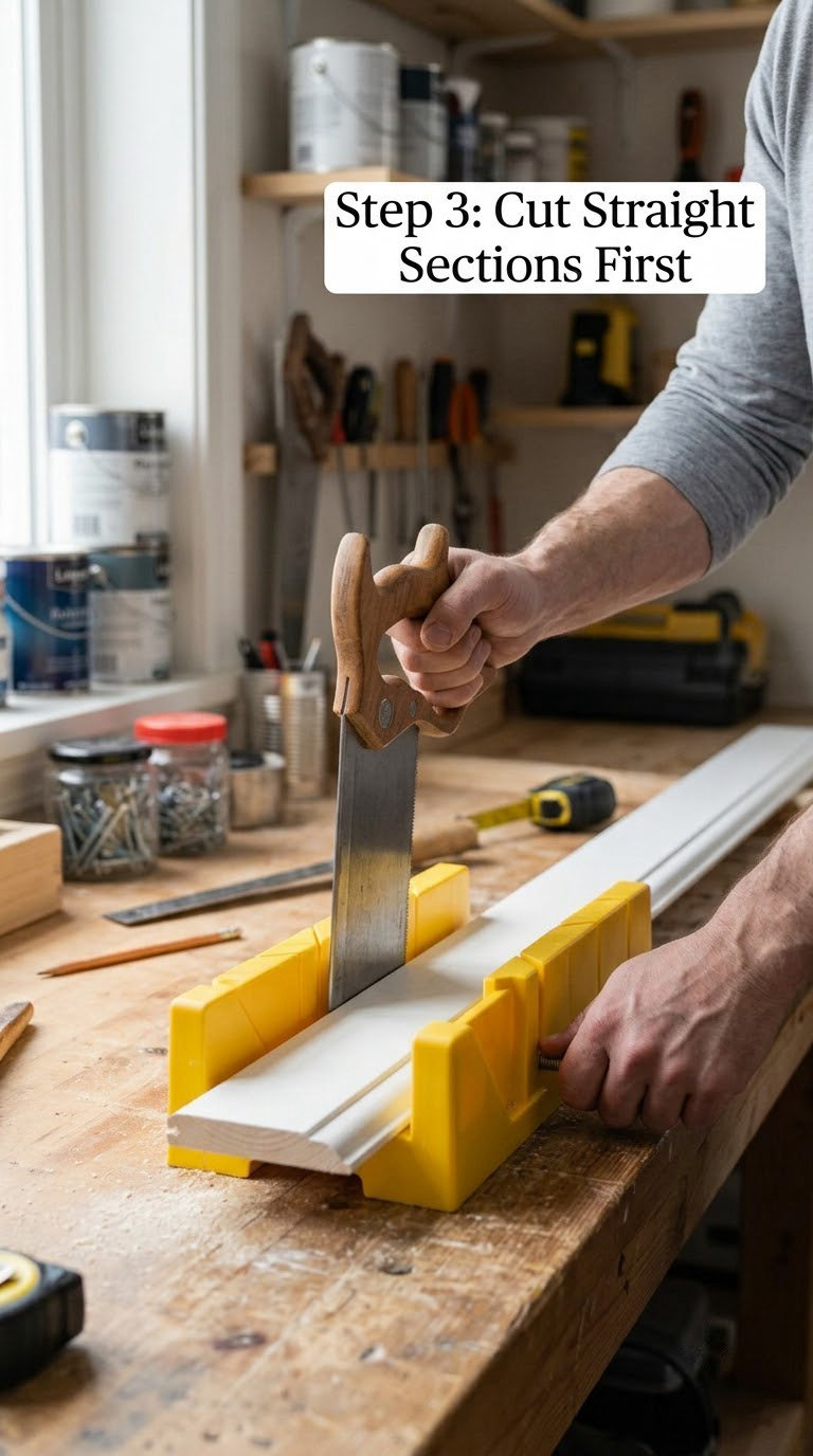 Step 3: Cut Straight Sections First