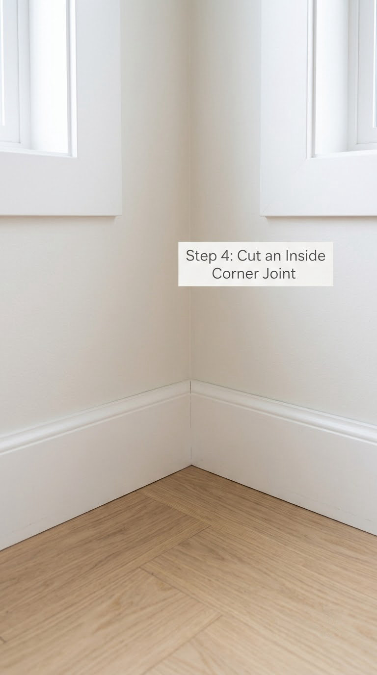 Step 4: Cut an Inside Corner Joint