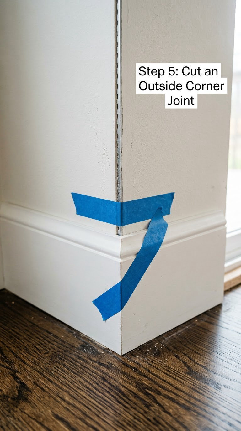 Step 5: Cut an Outside Corner Joint