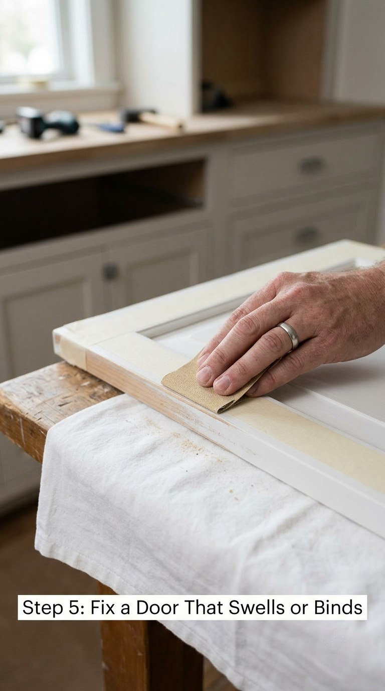 Step 5: Fix a Door That Swells or Binds