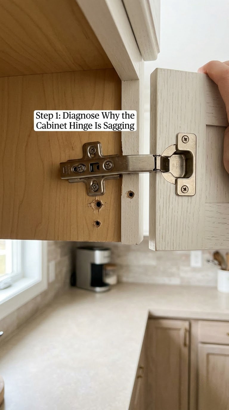 Step 1: Diagnose Why the Cabinet Hinge Is Sagging