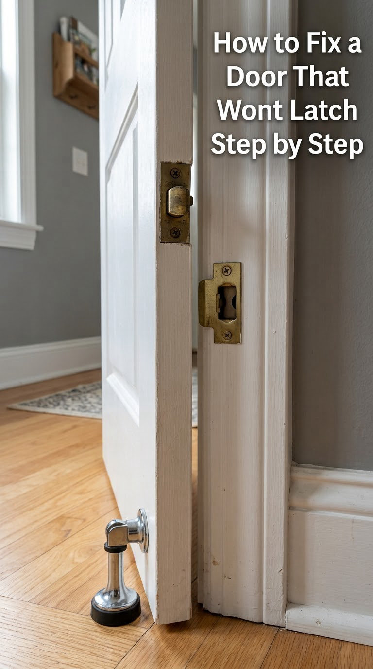 How to Fix a Door That Wont Latch Step by Step