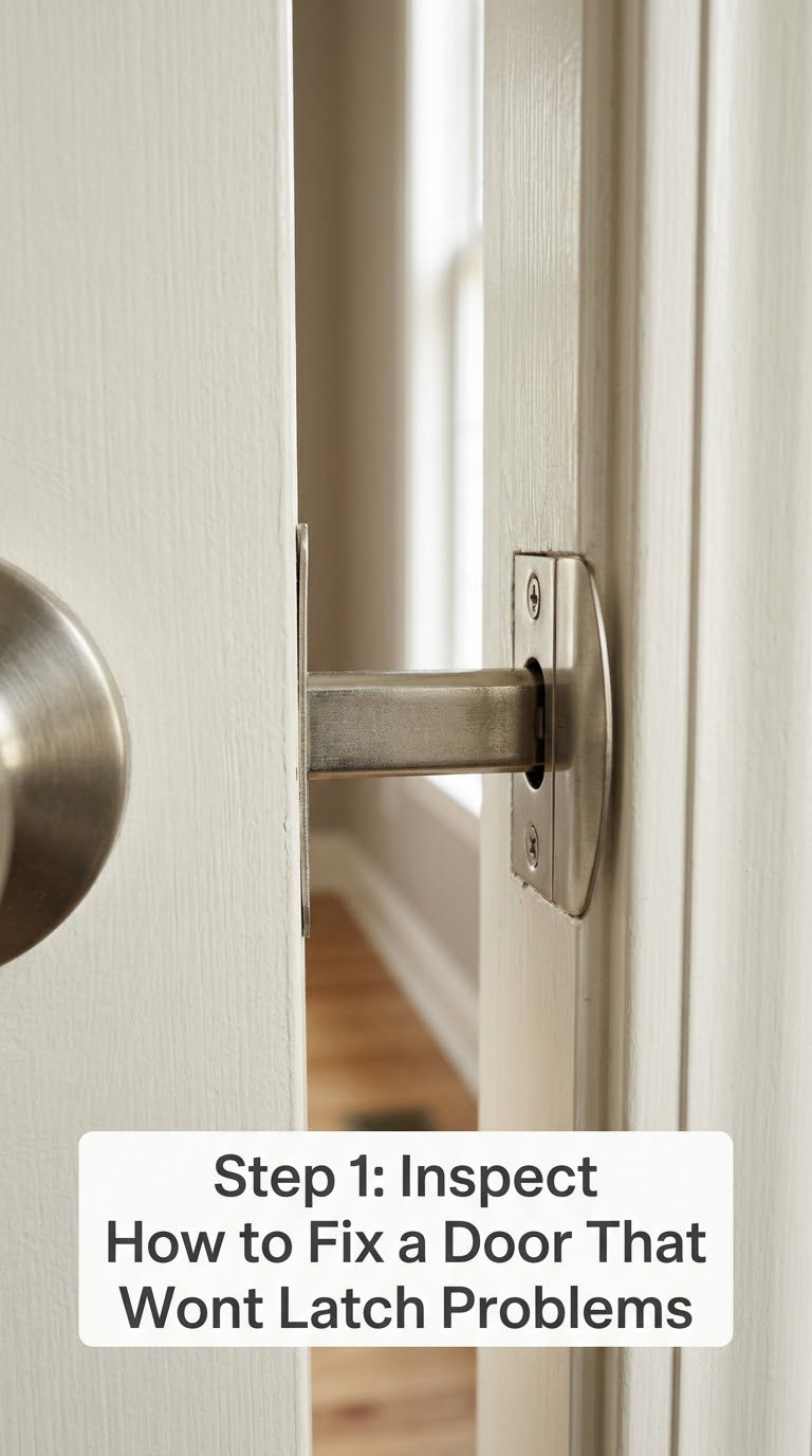 Step 1: Inspect How to Fix a Door That Wont Latch Problems