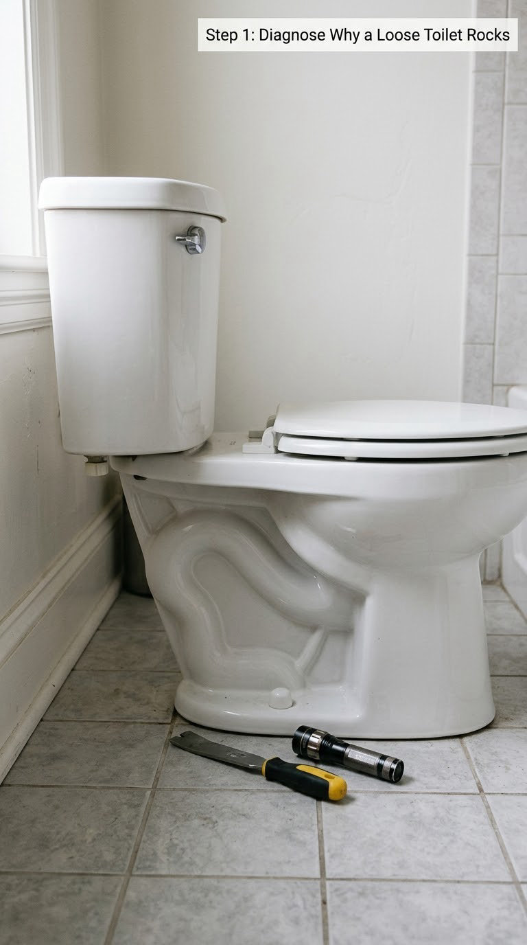 Step 1: Diagnose Why a Loose Toilet Rocks