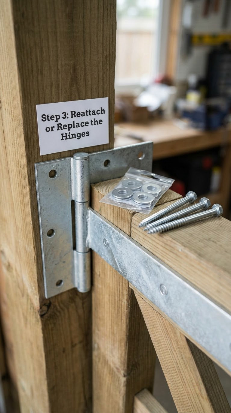 Step 3: Reattach or Replace the Hinges