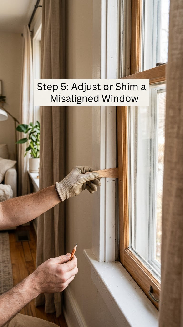 Step 5: Adjust or Shim a Misaligned Window