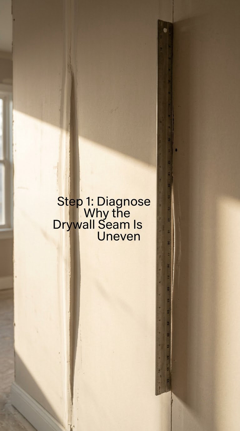 Step 1: Diagnose Why the Drywall Seam Is Uneven