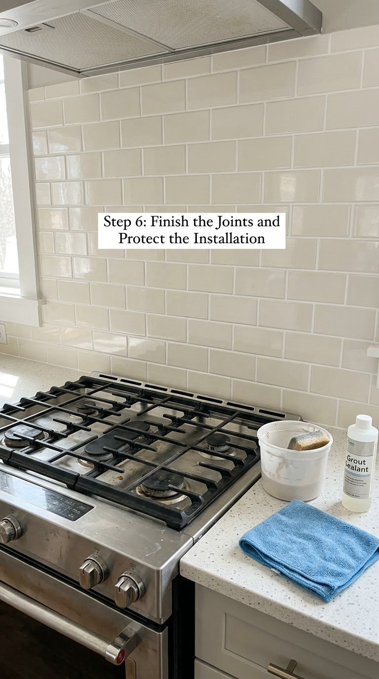 Step 6: Finish the Joints and Protect the Installation
