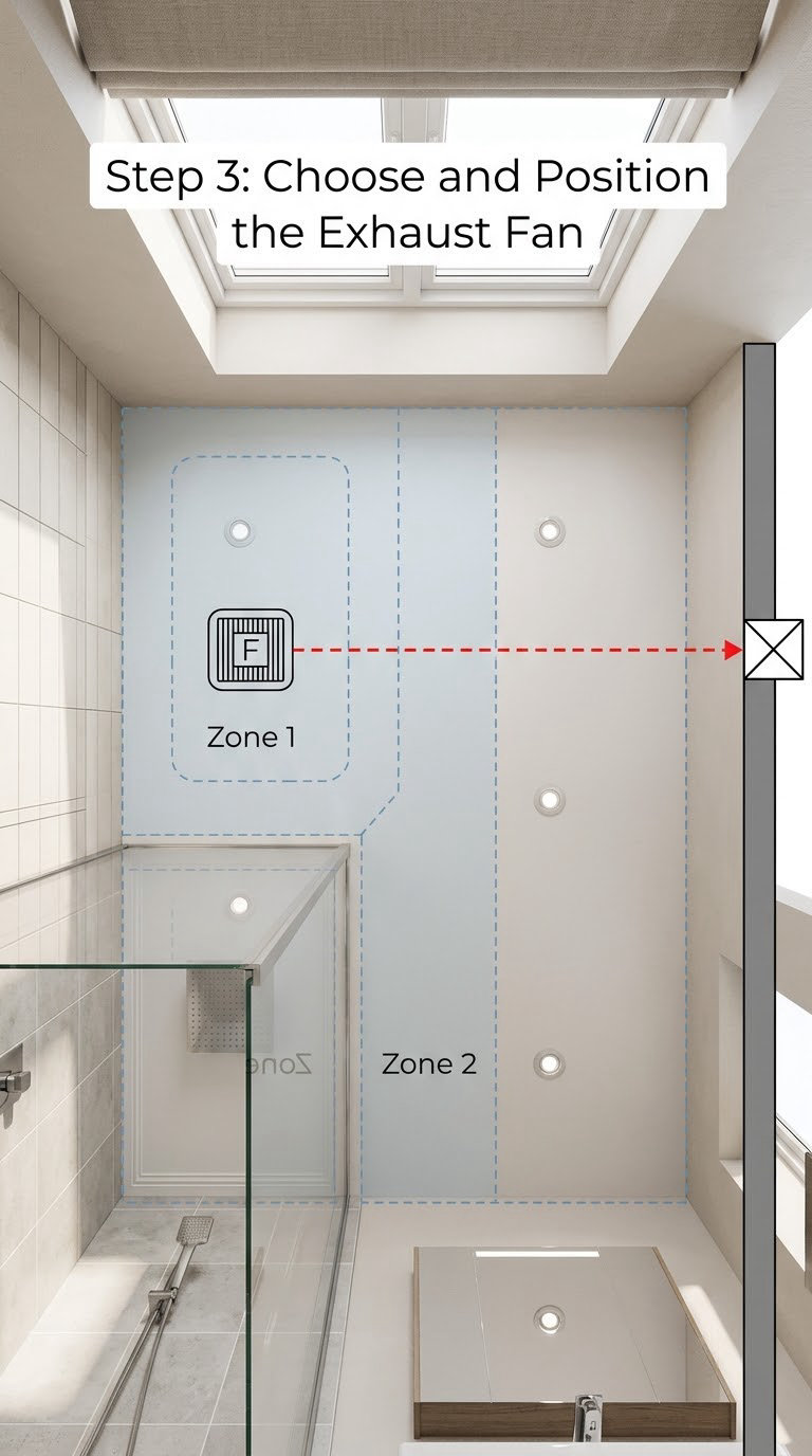 Step 3: Choose and Position the Exhaust Fan