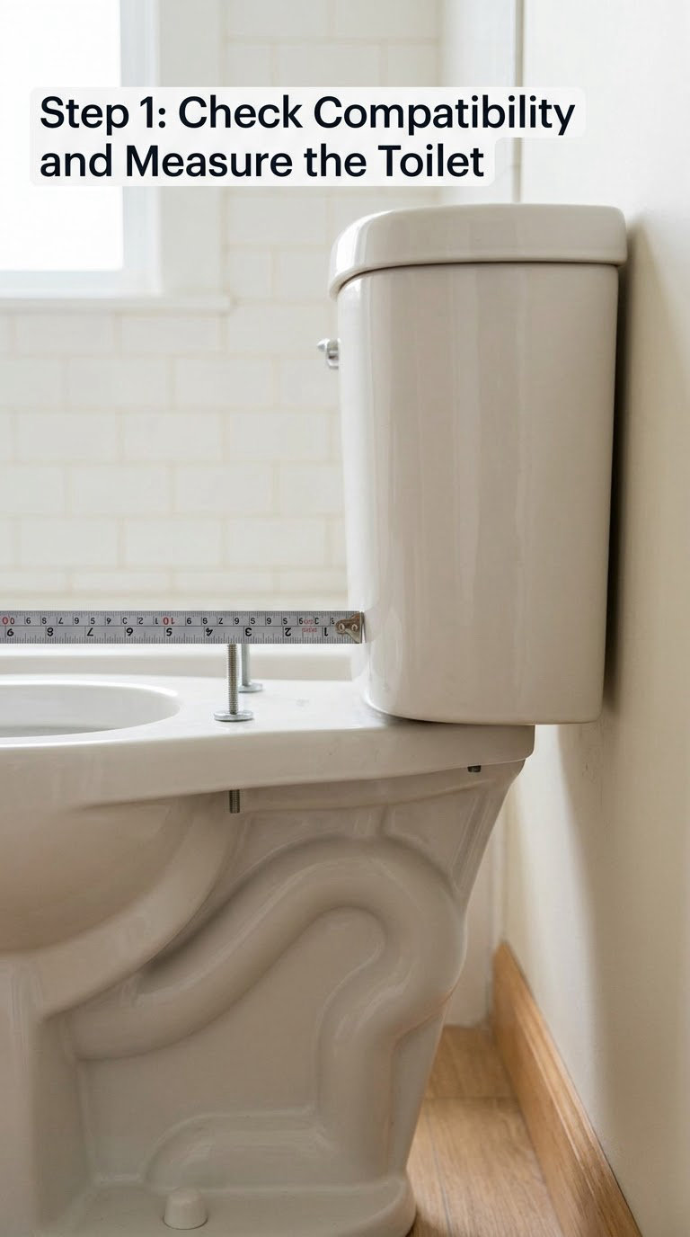 Step 1: Check Compatibility and Measure the Toilet