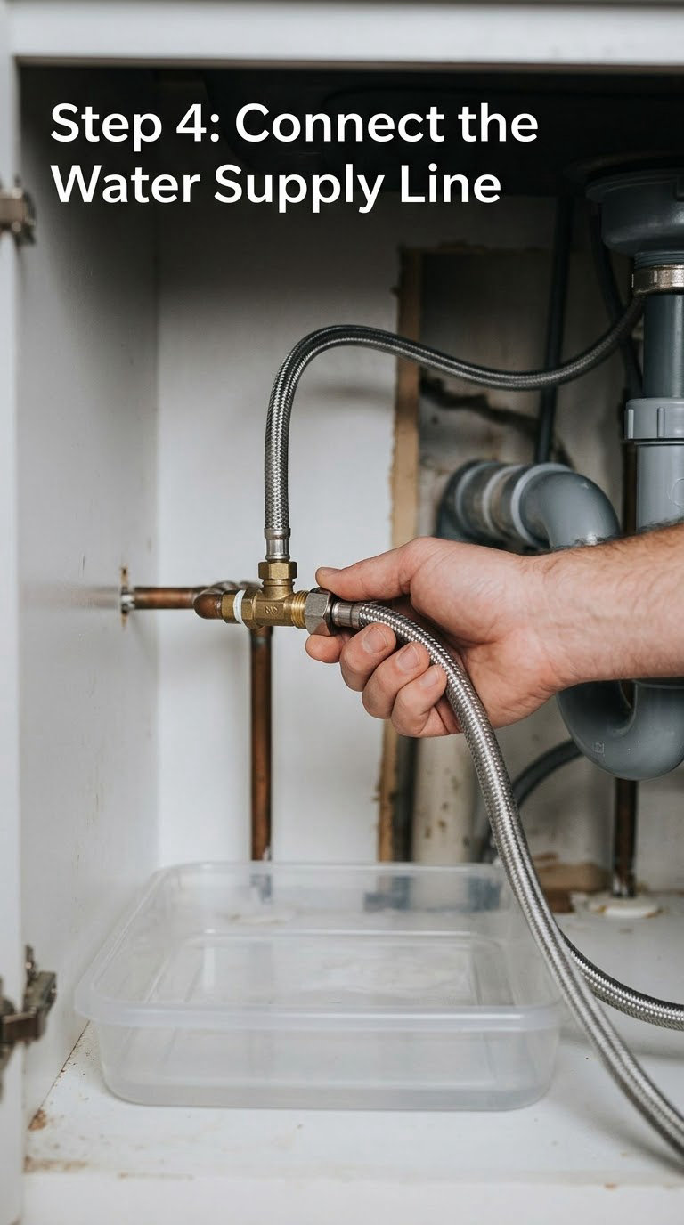 Step 4: Connect the Water Supply Line