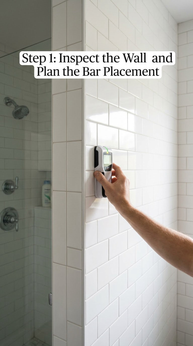 Step 1: Inspect the Wall and Plan the Bar Placement