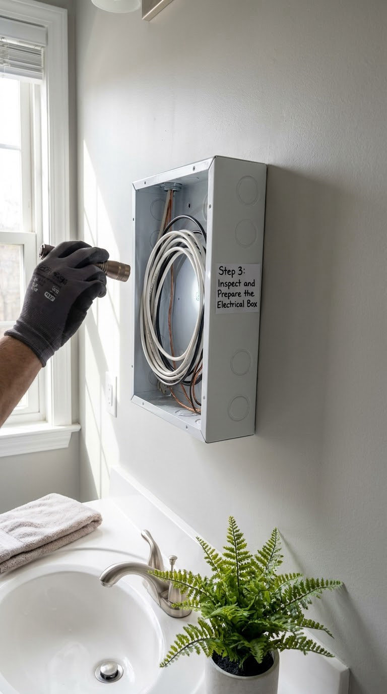 Step 3: Inspect and Prepare the Electrical Box