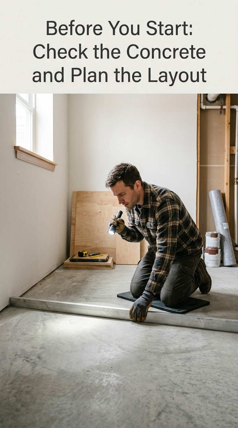 Before You Start: Check the Concrete and Plan the Layout