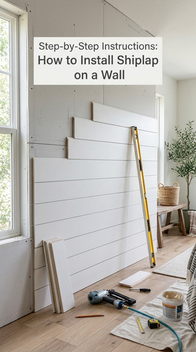 Step-by-Step Instructions: How to Install Shiplap on a Wall