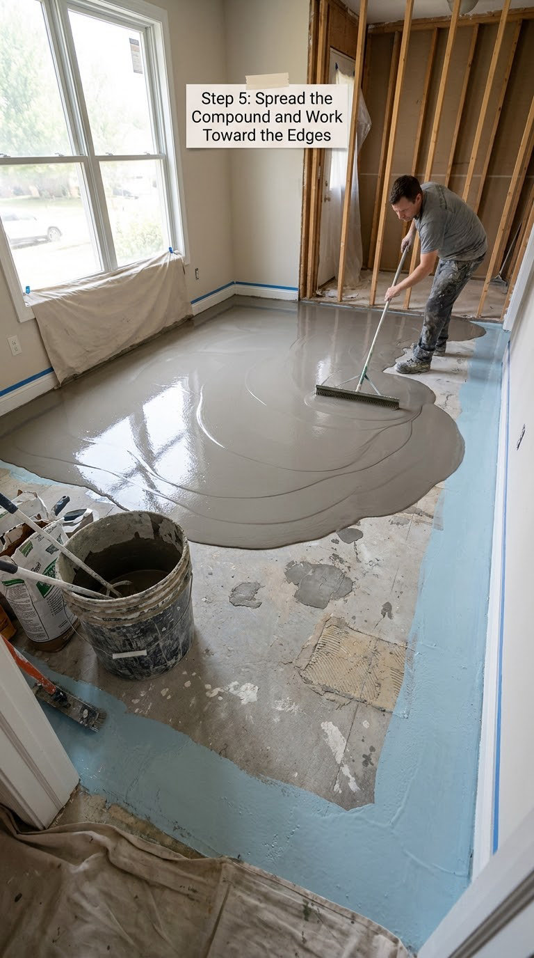 Step 5: Spread the Compound and Work Toward the Edges