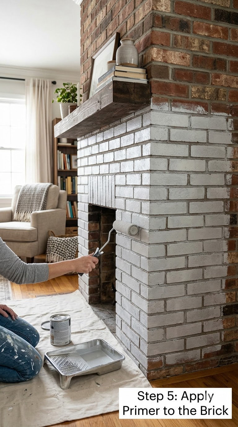 Step 5: Apply Primer to the Brick