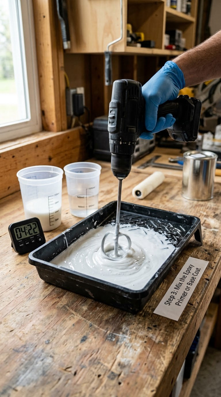 Step 3: Mix the Epoxy Primer or Base Coat