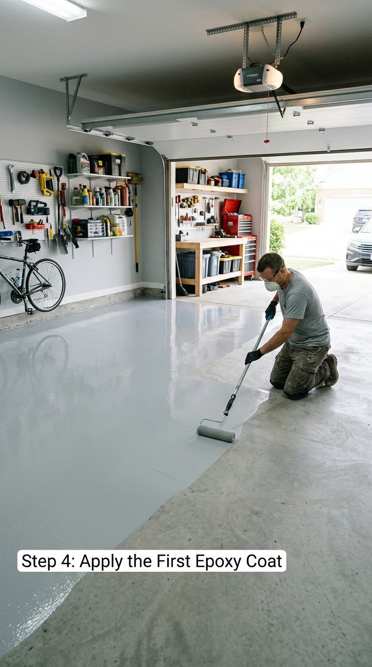 Step 4: Apply the First Epoxy Coat