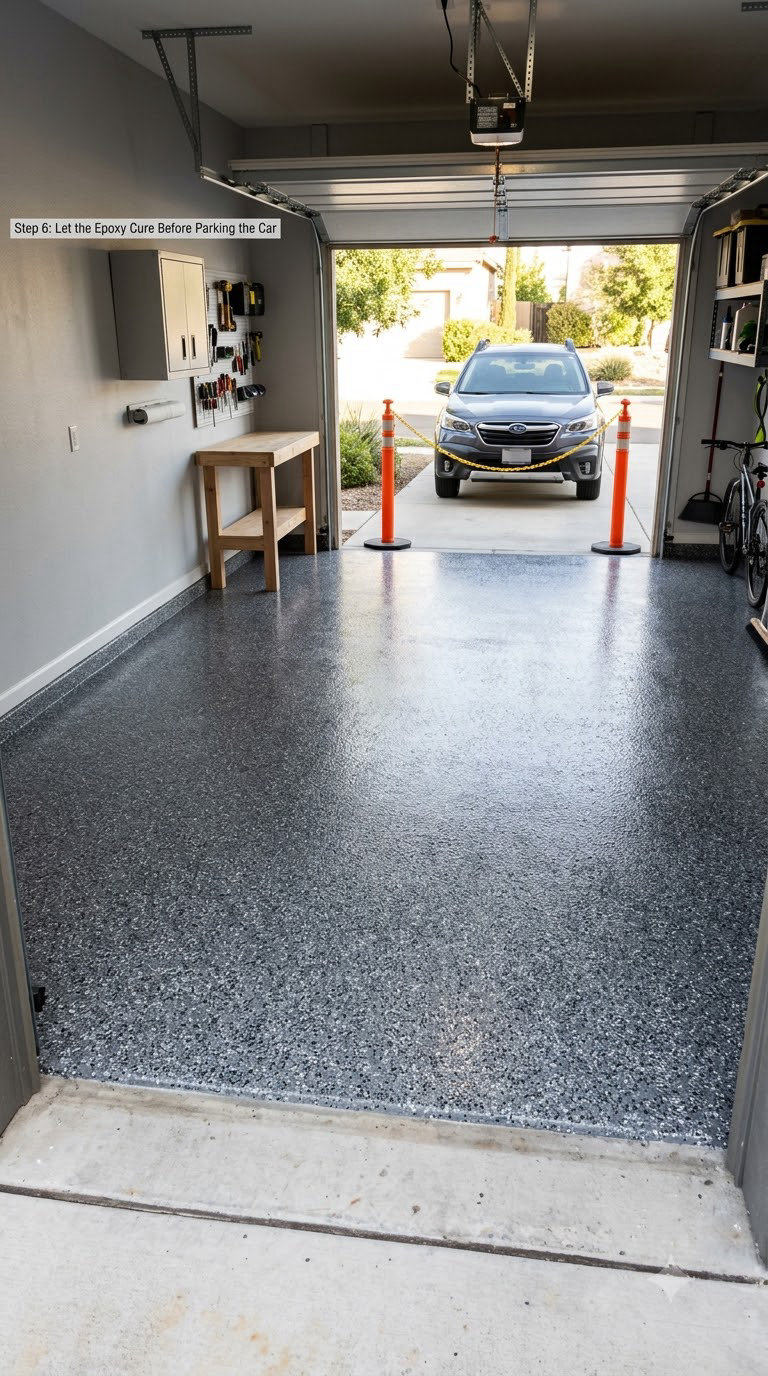 Step 6: Let the Epoxy Cure Before Parking the Car