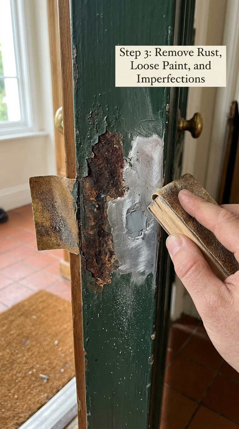 Step 3: Remove Rust, Loose Paint, and Imperfections