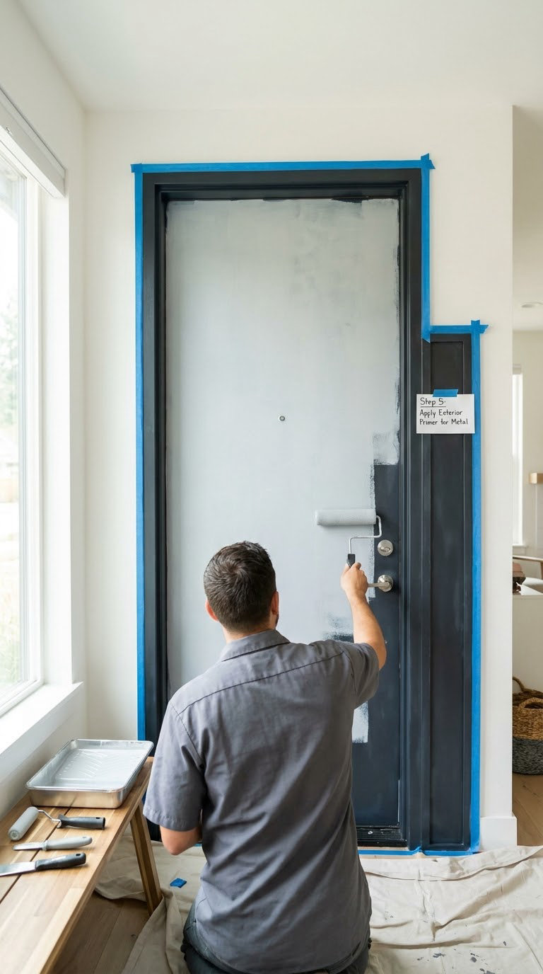 Step 5: Apply Exterior Primer for Metal